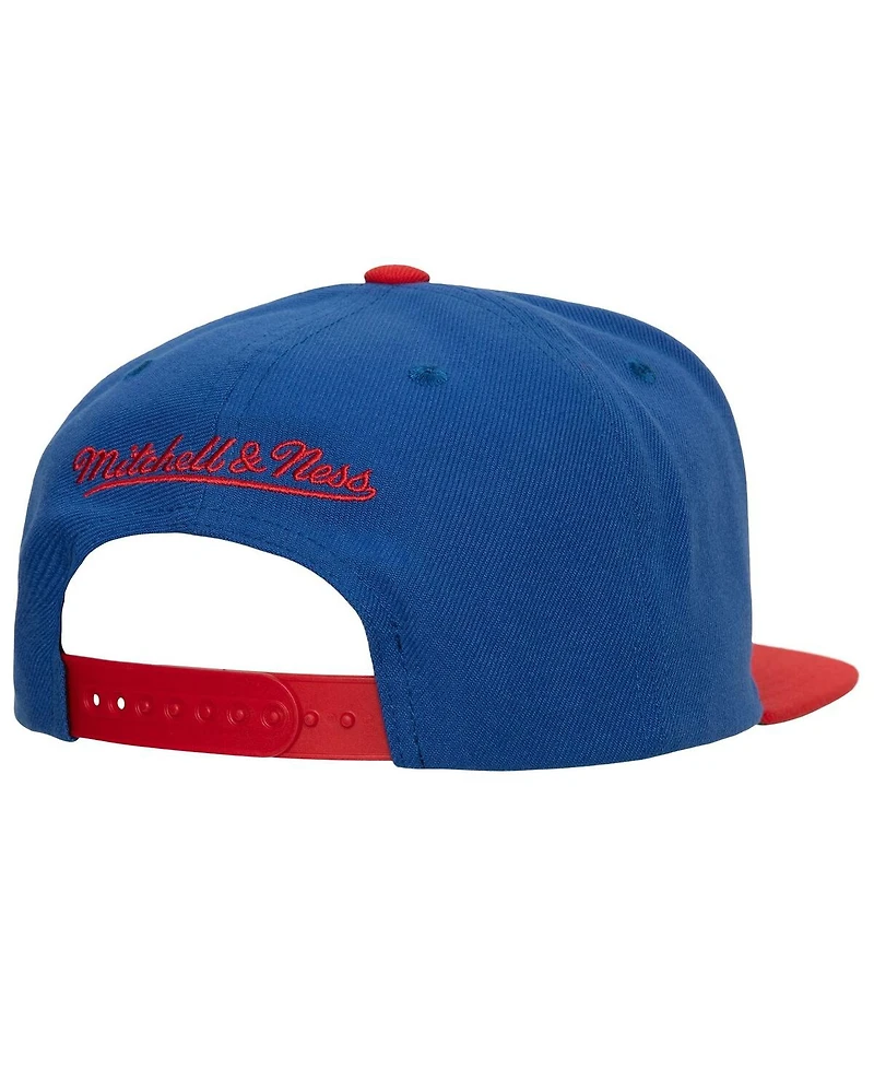 Men's Mitchell & Ness Blue Winnipeg Jets Core Team Ground 2.0 Snapback Hat