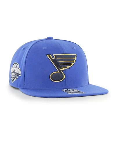 Men's '47 Brand Blue St. Louis Blues Sure Shot Captain Snapback Hat