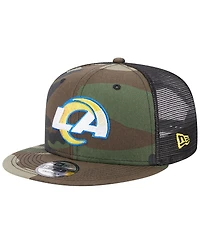 Men's New Era Camo Los Angeles Rams Classic Trucker 9FIFTY Snapback Hat