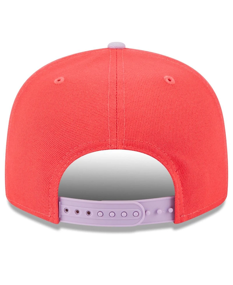 Men's New Era Red, Purple Oakland Athletics Spring Basic Two-Tone 9FIFTY Snapback Hat