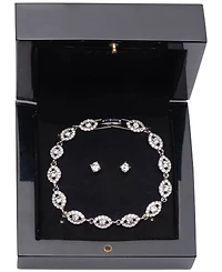 Givenchy 2-Pc. Set Stone & Crystal Link Bracelet Stud Earrings