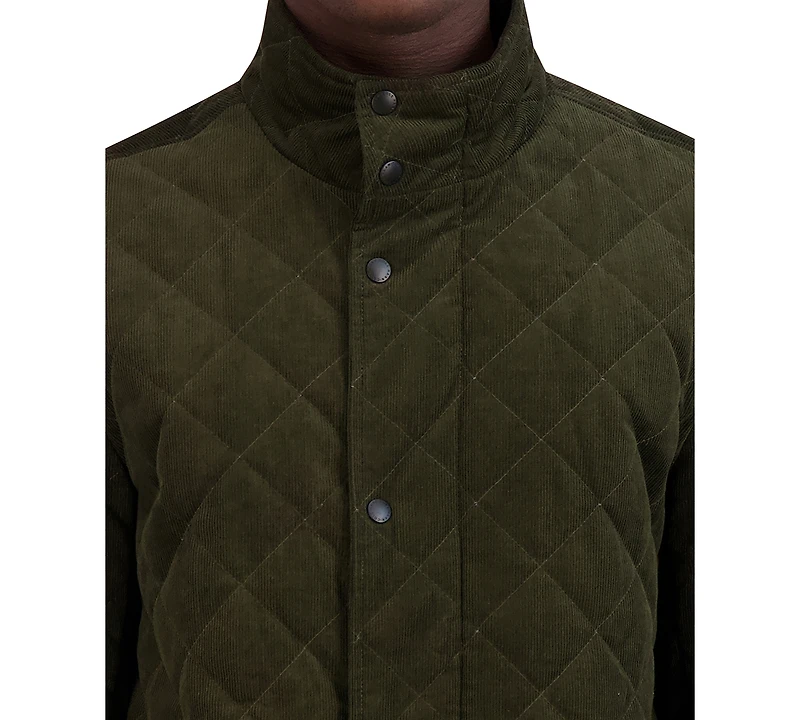 Cole Haan Men's Diamond-Quilted Corduroy Jacket