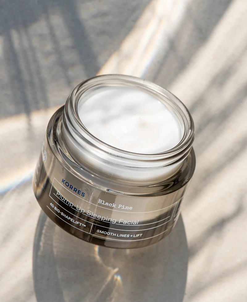 Korres Black Pine Plump-Up Sleeping Facial, 1.3 oz.