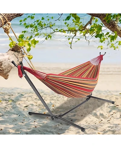 Sugift 2-person Hammock with Stand, Multi-color