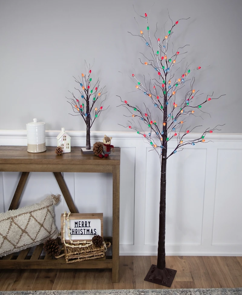 Northlight 6' Light Emitting Diode (Led) Lighted Frosted Christmas Twig Tree Lights