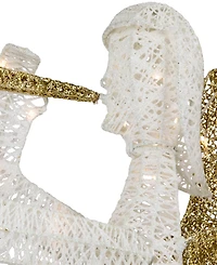 Northlight 48" Light Emitting Diode (Led) Lighted Trumpeting Angel Outdoor Christmas Outdoor Decoration