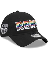 Men's New Era Black New York Red Bulls Pride 9TWENTY Adjustable Hat