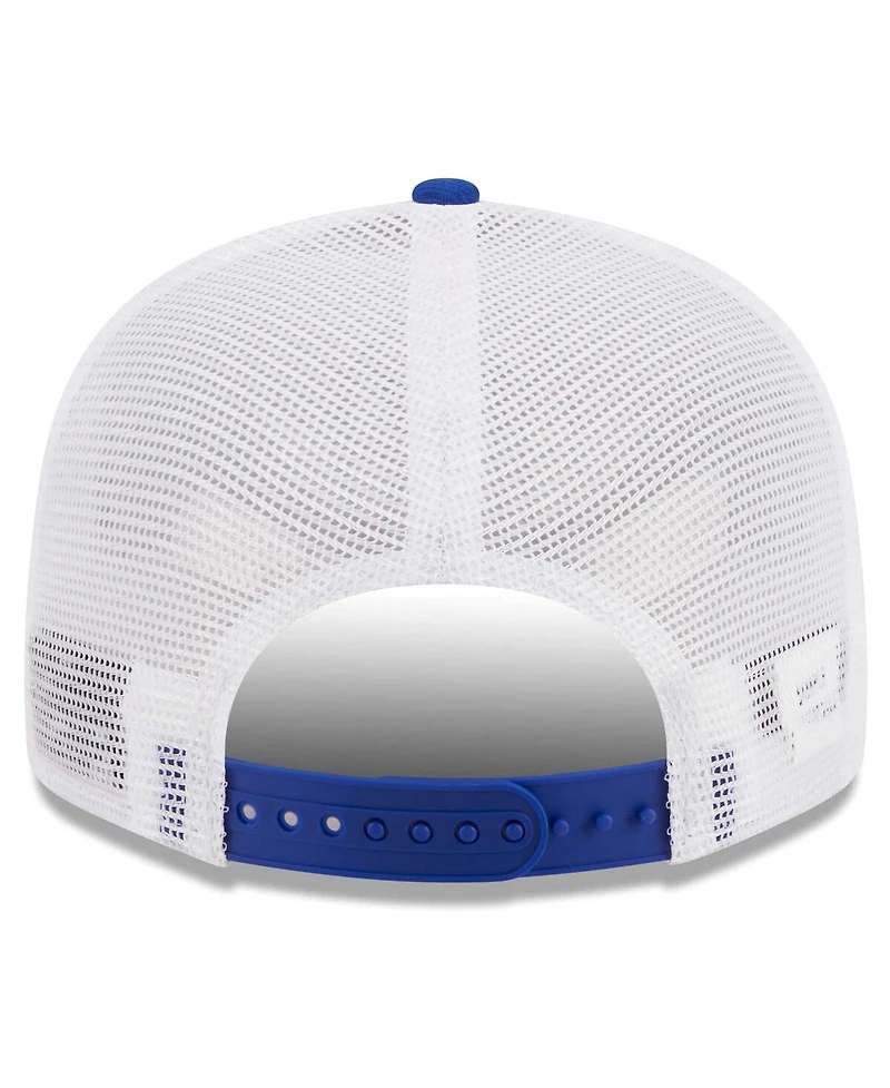 Men's New Era Royal, White Golden State Warriors Tear Trucker 9FIFTY Adjustable Hat