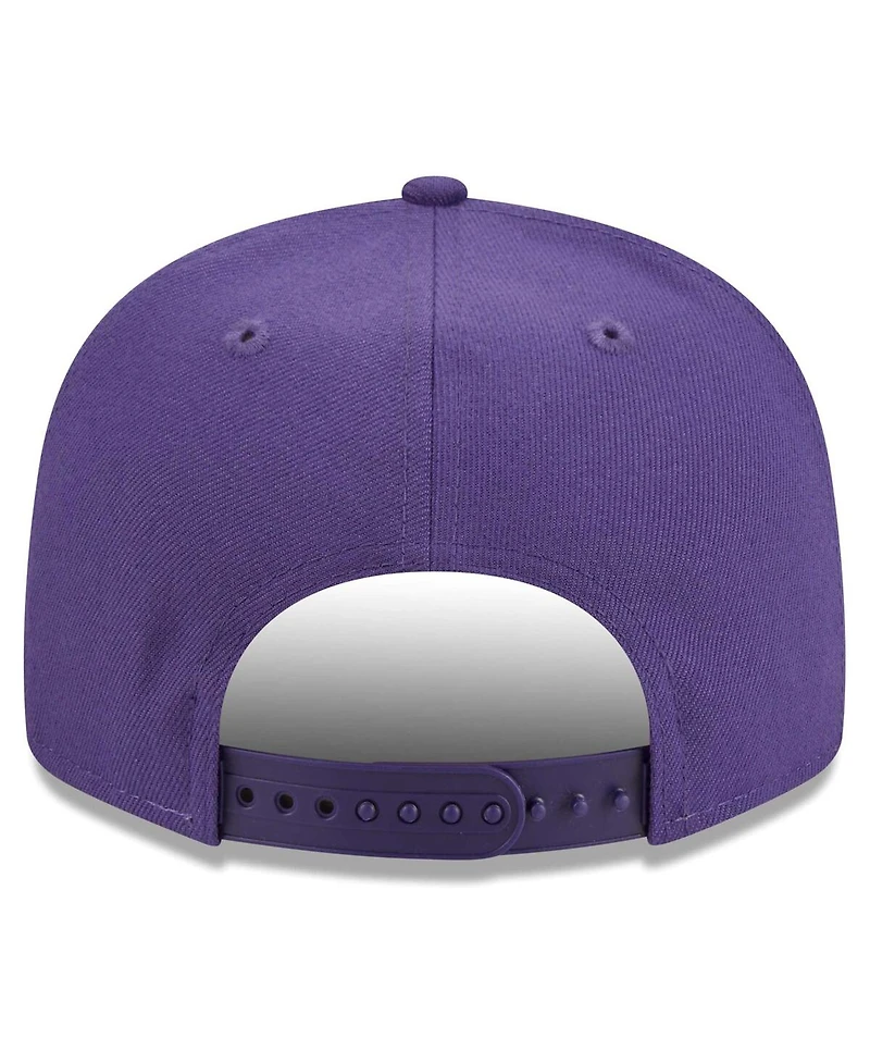 Men's New Era Purple Phoenix Suns Golden Tall Text 9FIFTY Snapback Hat