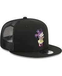 Men's New Era Black Rugrats Kimi Trucker 9FIFTY Snapback Hat