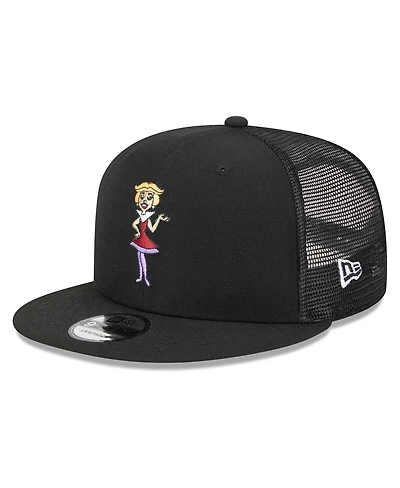 Men's New Era Black The Jetsons Jane Jetson Mesh Trucker 9FIFTY Snapback Hat