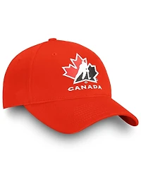 Men's Fanatics Red Hockey Canada Core Adjustable Hat