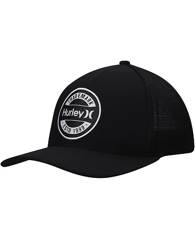 Men's Hurley Black Charter Trucker Snapback Hat