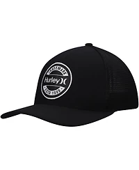 Men's Hurley Black Charter Trucker Snapback Hat