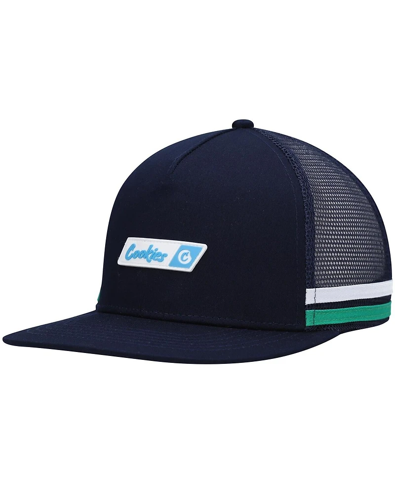 Men's Cookies Navy Bal Harbor Trucker Snapback Hat