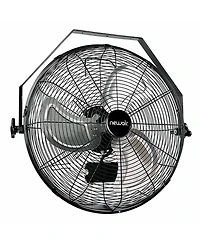 Newair 18" High Velocity Wall Mount Fan, Heavy Duty Outdoor Fan, Adjustable Tilt and 3 Speeds up to 4012 Cfm, Pull Chain Switch | Wall Fan or Garage F
