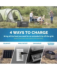 Newair 12V/24V Dc Portable 80 Qt. Electric Car Camping Cooler with 3 Battery Protection Modes, Dual Zone Fridge and Freezer, Reversible Doors and Lg C