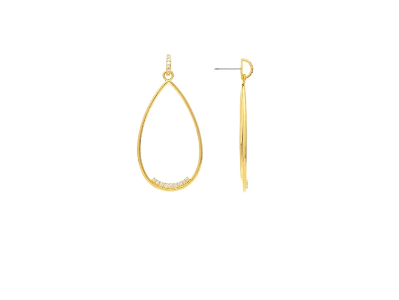 Rivka Friedman Teardrop Cubic Zirconia Accent Earrings