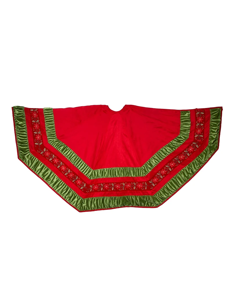 Kurt Adler 72" Gathered Border Tree Skirt
