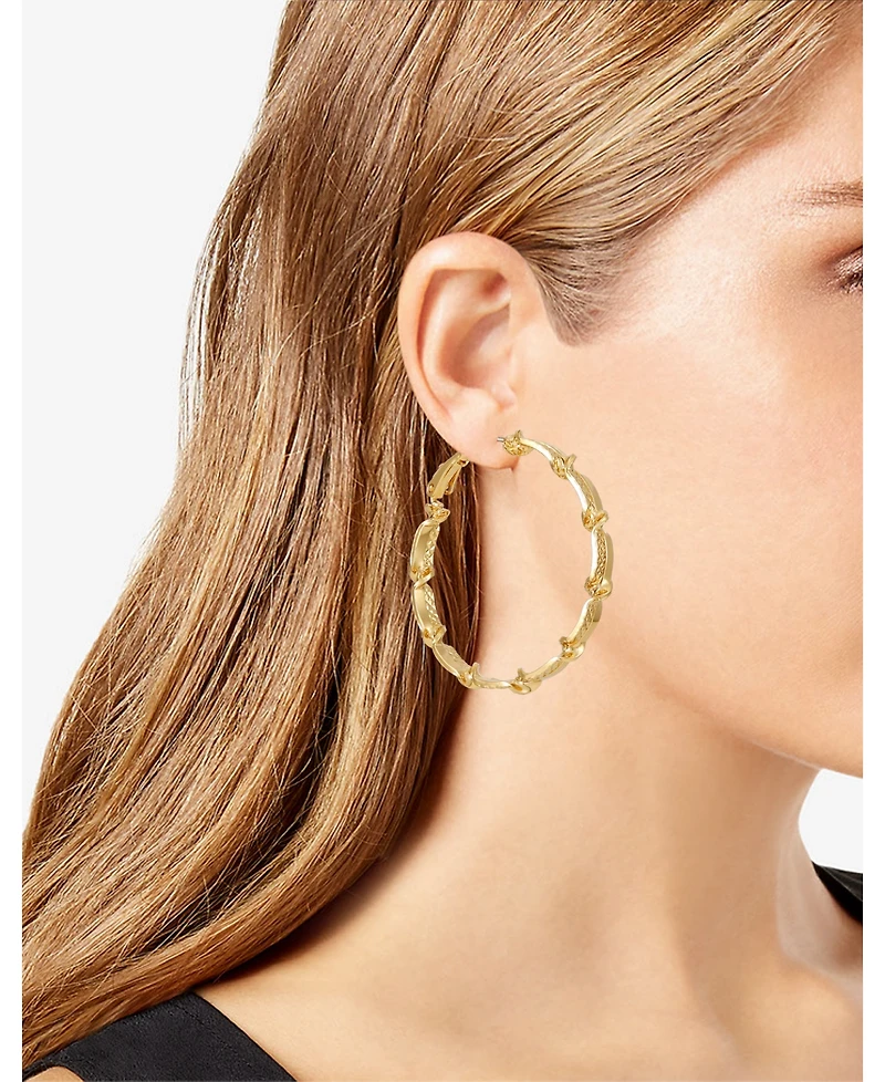 T Tahari Modern Hoop Earrings