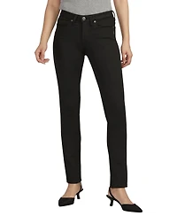 Silver Jeans Co. Women's Suki Mid Rise Curvy Fit Straight Leg Jeans