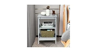 Slickblue 3-tier Nightstand Sofa Side End Accent Table