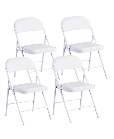 Commercialine Padded Folding Chair,Set of 4