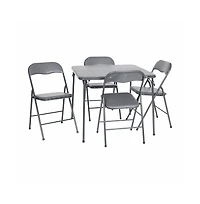 Emma+Oliver 5 Piece Folding Card Table And Chair Set