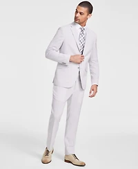 Kenneth Cole Reaction Men's Slim-Fit Mini-Houndstooth Suit