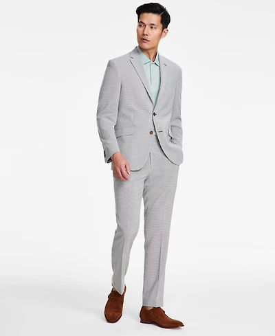 Kenneth Cole Reaction Men's Slim-Fit Mini-Houndstooth Suit