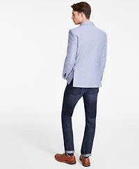 Nautica Men's Modern-Fit Chambray Sport Coat