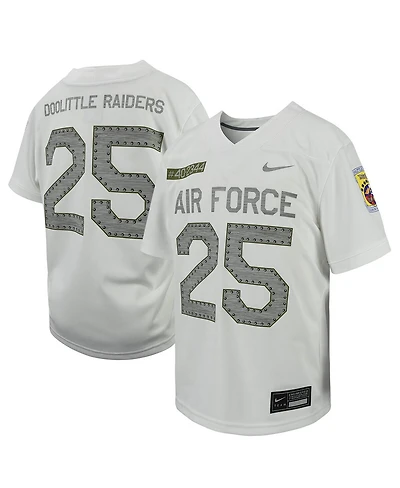 Big Boys Nike #25 White Air Force Falcons Football Game Jersey