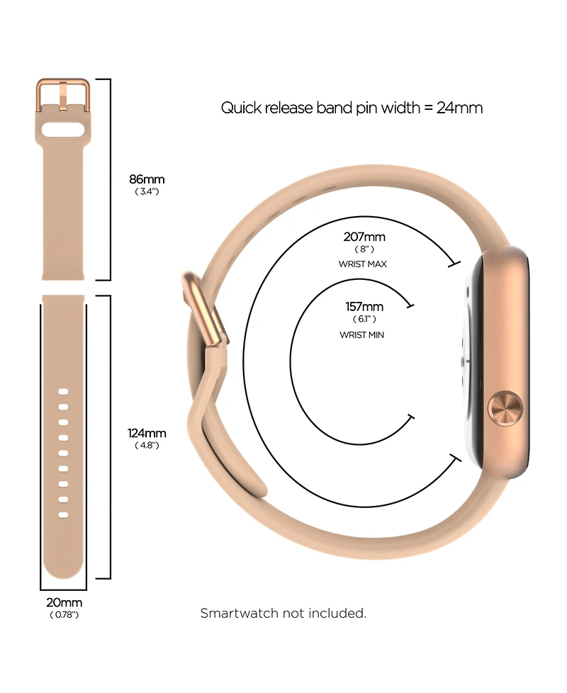 iTouch Unisex Air 4 Camel Silicone Strap