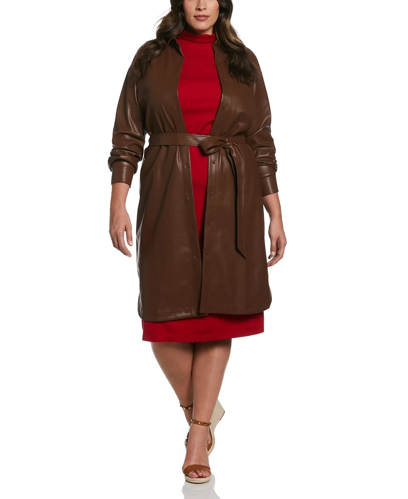 Ella Rafaella Plus Funnel Neck Sleeveless Dress