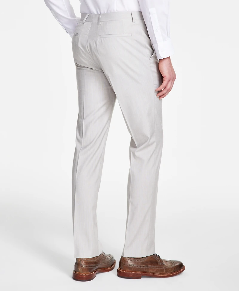 Dkny Men's Modern-Fit Natural Neat Suit Separate Pants