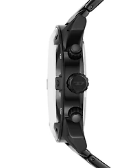 Diesel Men's Spiked Chronograph Black Stainless Steel Watch 49mm
