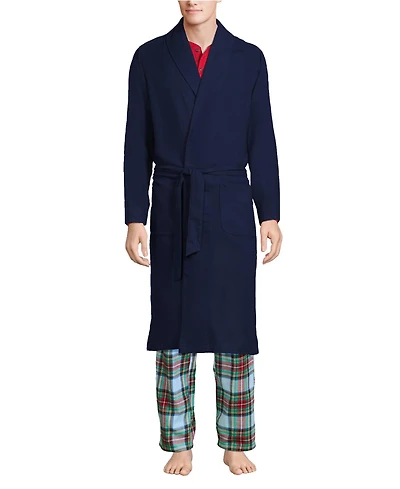 Lands' End Men's Flannel Robe