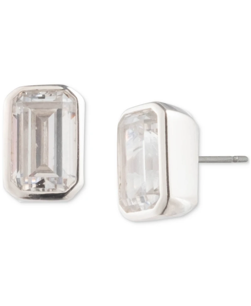 Lauren Ralph Lauren Cubic Zirconia Baguette Stud Earrings in Sterling Silver