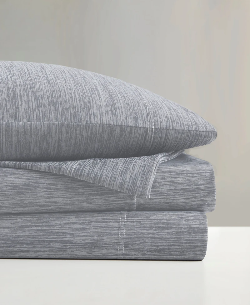 Urban Habitat Comfort Cool Jersey Knit Nylon Blend 4-Piece Sheet Set, Full