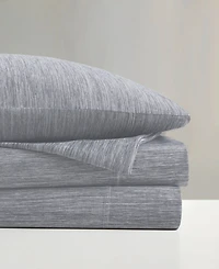 Urban Habitat Comfort Cool Jersey Knit Nylon Blend 4-Piece Sheet Set, Full