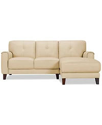 Closeout! Ashlinn 86" 2-Pc. Pastel Leather Sectional, Created for Macy's
