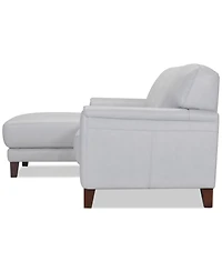 Closeout! Ashlinn 86" 2-Pc. Pastel Leather Sectional, Created for Macy's