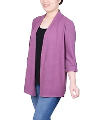 Ny Collection Petite 3/4 Sleeve Two in One Top