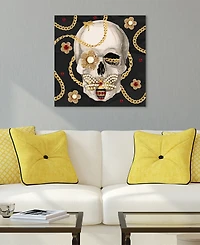 Empire Art Direct "Gold-Tone Digger" Frameless Free Floating Tempered Glass Panel Graphic Wall Art, 24" x 24" x 0.2"