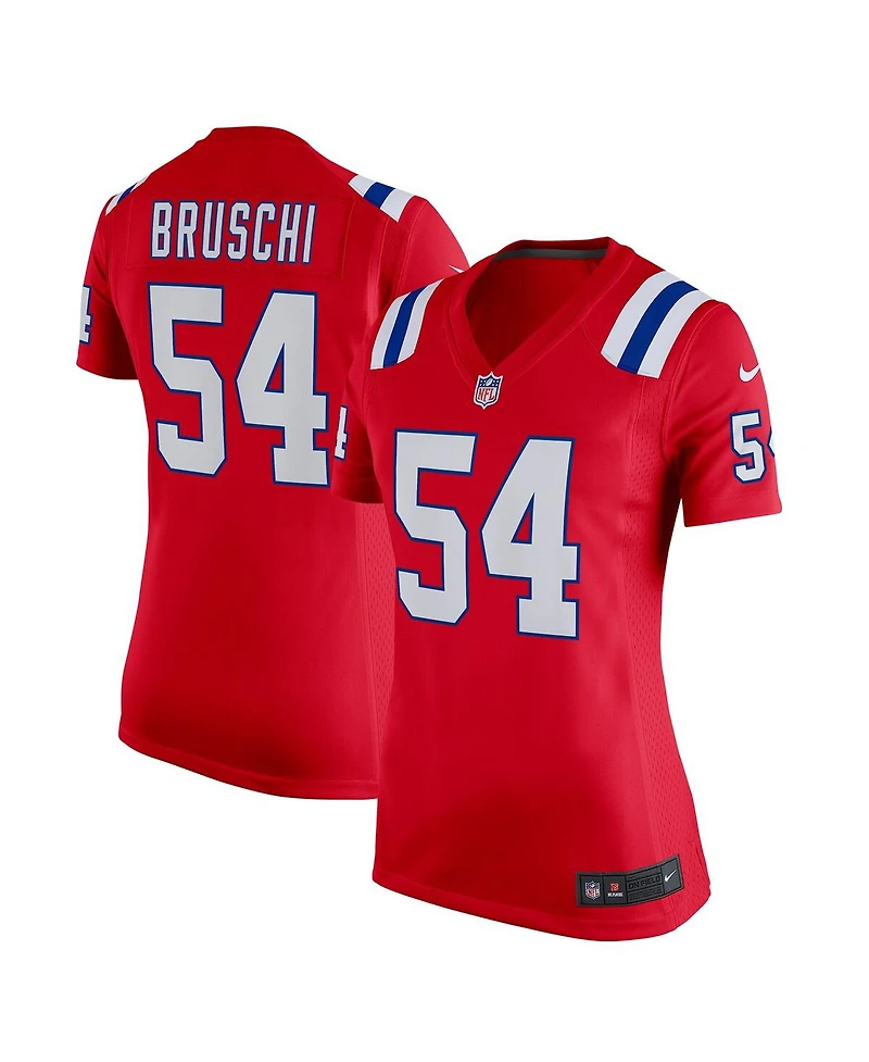 Women's Nike Tedy Bruschi Red New England Patriots Retired Game Jersey