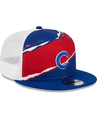 Men's New Era Royal Chicago Cubs Tear Trucker 9FIFTY Snapback Hat
