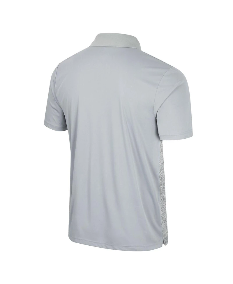 Men's Colosseum Gray Boston College Eagles Cybernetic Polo Shirt
