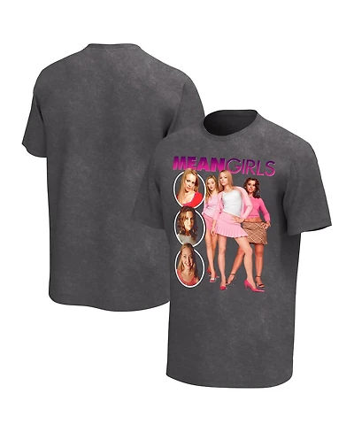 Men's Black Mean Girls Washed Graphic T-shirt