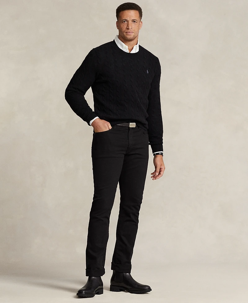 Polo Ralph Lauren Men's Big & Tall Cable-Knit Wool-Cashmere Sweater