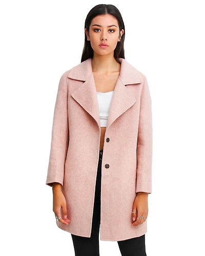 Belle & Bloom Women's Ex-Boyfriend Wool Blend Oversized Jacket